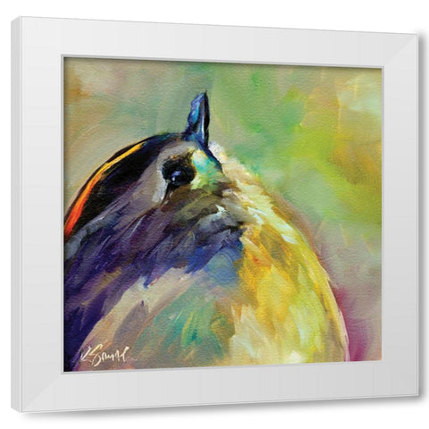 Field Birds IX White Modern Wood Framed Art Print by Smith, Kim