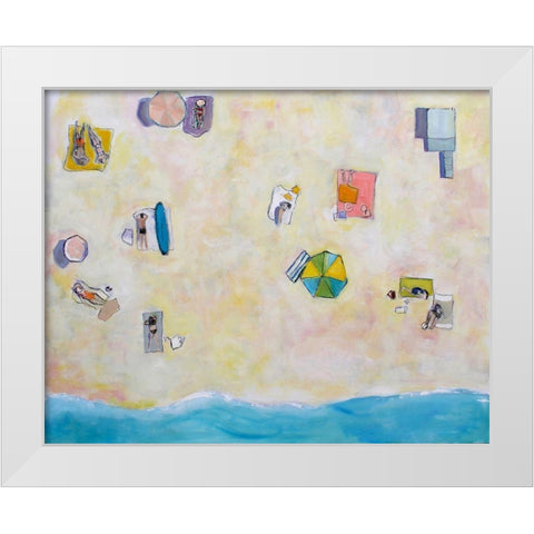Endless Summer White Modern Wood Framed Art Print by Marie, Susanne