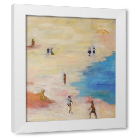 Mirage White Modern Wood Framed Art Print by Marie, Susanne