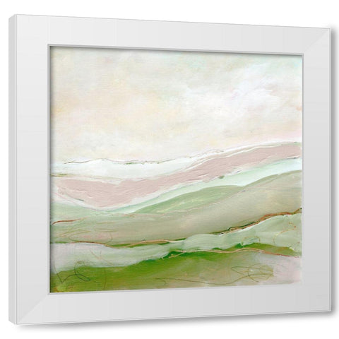 Distant Hills I White Modern Wood Framed Art Print by Chapman, Marcy