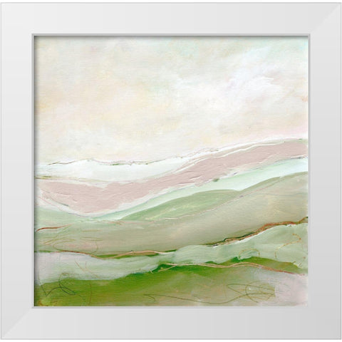 Distant Hills I White Modern Wood Framed Art Print by Chapman, Marcy