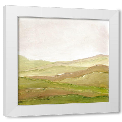 Distant Hills II White Modern Wood Framed Art Print by Chapman, Marcy