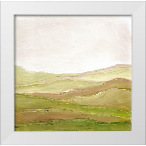 Distant Hills II White Modern Wood Framed Art Print by Chapman, Marcy