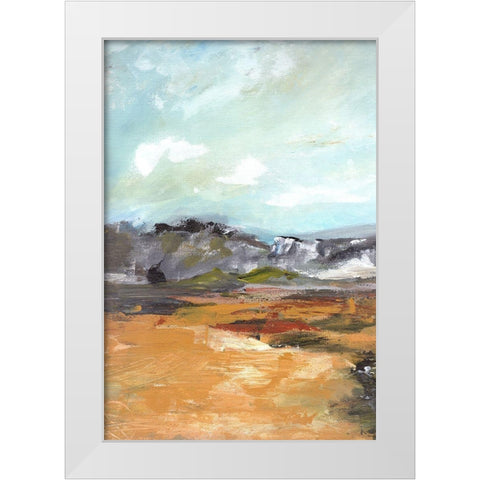Trails to the Hillside I White Modern Wood Framed Art Print by Chapman, Marcy
