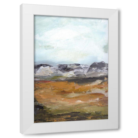 Trails to the Hillside II White Modern Wood Framed Art Print by Chapman, Marcy