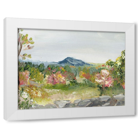 Monadnock Mountain White Modern Wood Framed Art Print by Chapman, Marcy