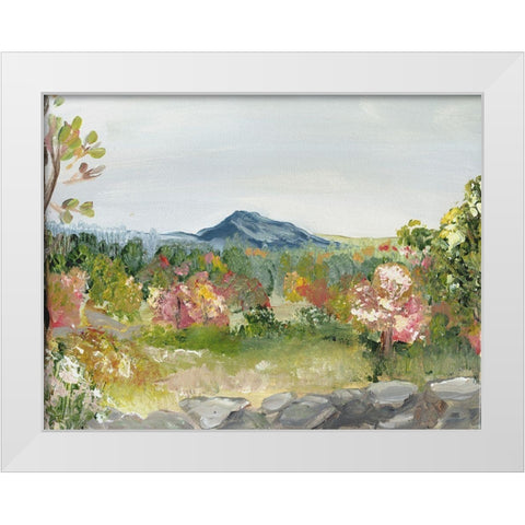 Monadnock Mountain White Modern Wood Framed Art Print by Chapman, Marcy