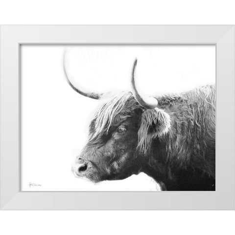 My Highland III White Modern Wood Framed Art Print by Cusson, Marie Elaine