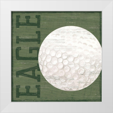 Golf Days X-Eagle White Modern Wood Framed Art Print by Reed, Tara