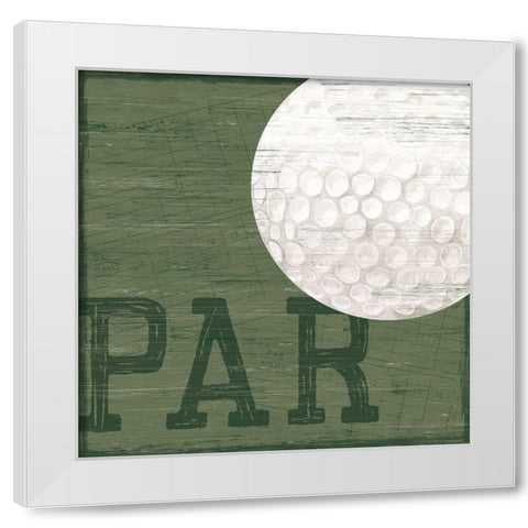 Golf Days XII-Par White Modern Wood Framed Art Print by Reed, Tara