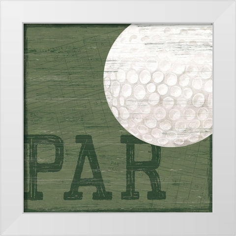 Golf Days XII-Par White Modern Wood Framed Art Print by Reed, Tara