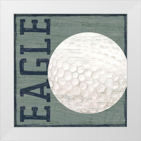 Golf Days neutral X-Eagle White Modern Wood Framed Art Print by Reed, Tara