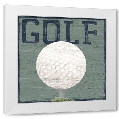 Golf Days neutral XI-Golf White Modern Wood Framed Art Print by Reed, Tara