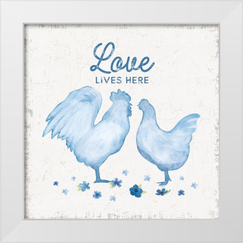 Country Cottage Field IV wash White Modern Wood Framed Art Print by Reed, Tara