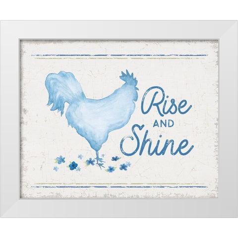 Country Cottage Field VIII wash White Modern Wood Framed Art Print by Reed, Tara