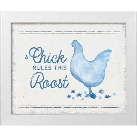 Country Cottage Field IX wash White Modern Wood Framed Art Print by Reed, Tara