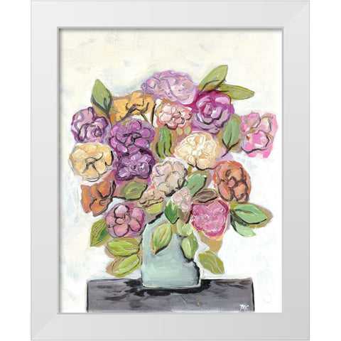 Placed in Sunshine White Modern Wood Framed Art Print by Chapman, Marcy