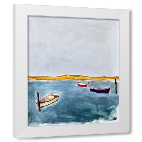 Three White Modern Wood Framed Art Print by Marie, Susanne