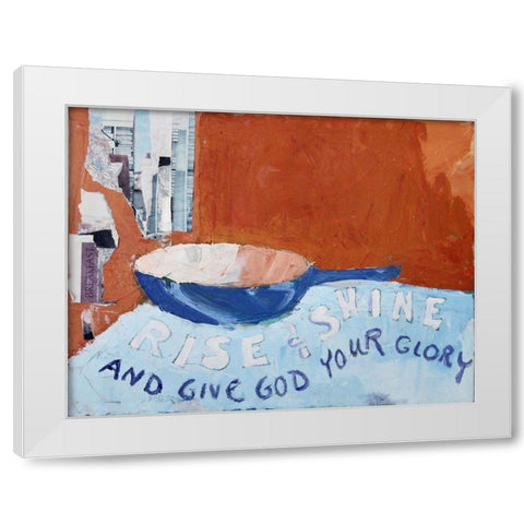 Rise and Shine White Modern Wood Framed Art Print by Marie, Susanne