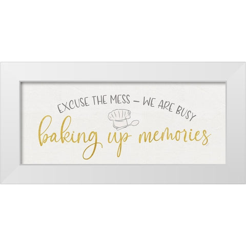 Kitchen Art panel III-Baking up White Modern Wood Framed Art Print by Reed, Tara