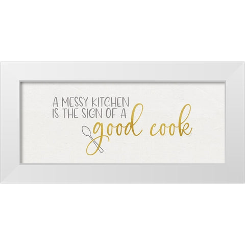 Kitchen Art panel IV-Good Cook White Modern Wood Framed Art Print by Reed, Tara