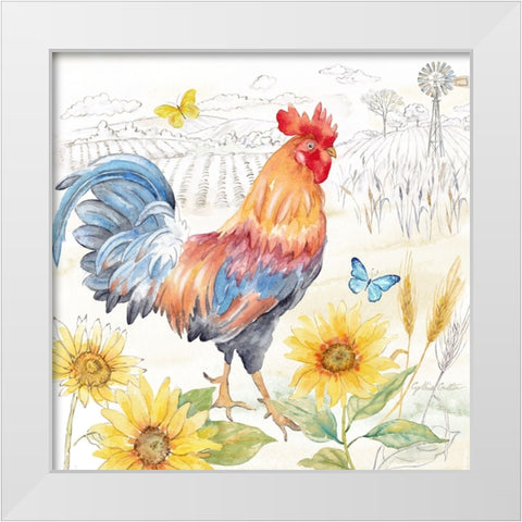 Good Morning Sunshine I White Modern Wood Framed Art Print by Coulter, Cynthia