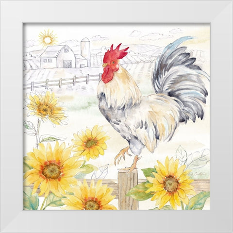 Good Morning Sunshine II White Modern Wood Framed Art Print by Coulter, Cynthia