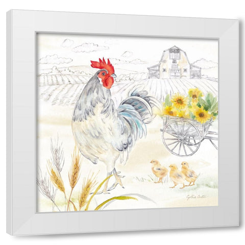 Good Morning Sunshine IV White Modern Wood Framed Art Print by Coulter, Cynthia