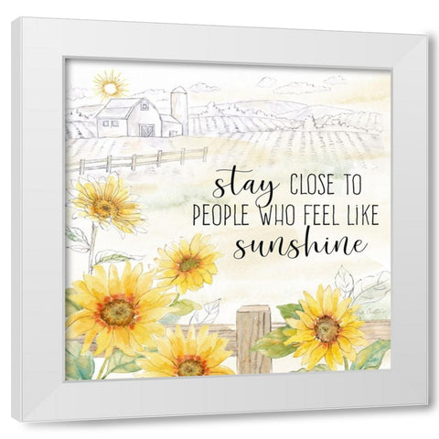Good Morning Sunshine X-Stay Close White Modern Wood Framed Art Print by Coulter, Cynthia