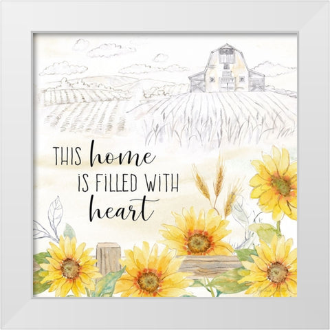 Good Morning Sunshine XI-This Home White Modern Wood Framed Art Print by Coulter, Cynthia