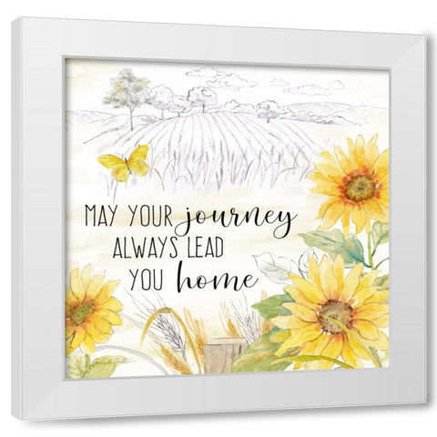 Good Morning Sunshine XII-Journey White Modern Wood Framed Art Print by Coulter, Cynthia