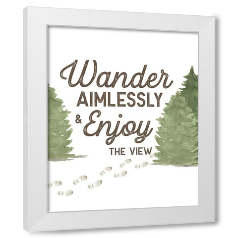 Lost in Woods portrait IV-Wander White Modern Wood Framed Art Print by Reed, Tara
