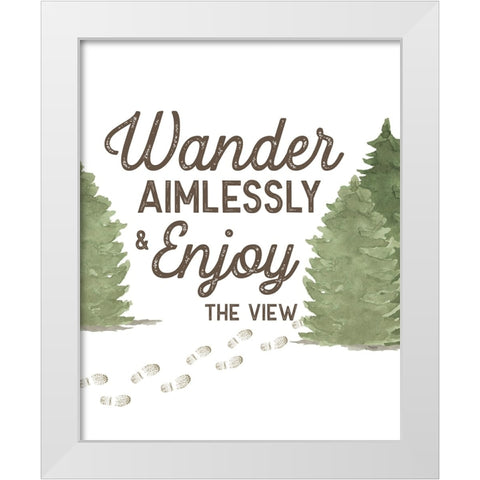 Lost in Woods portrait IV-Wander White Modern Wood Framed Art Print by Reed, Tara