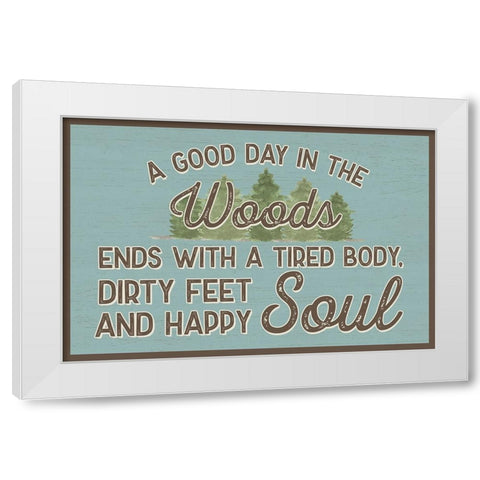 Lost in Woods landscape II-Good Day White Modern Wood Framed Art Print by Reed, Tara