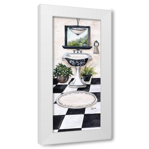 Studio Bath II White Modern Wood Framed Art Print by Tre Sorelle Studios