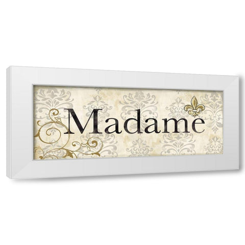 His and Hers II White Modern Wood Framed Art Print by Coulter, Cynthia