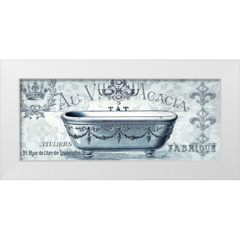 Paris Tub II White Modern Wood Framed Art Print by Tre Sorelle Studios