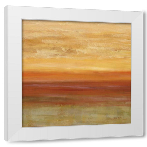 Horizons Spice I White Modern Wood Framed Art Print by Coulter, Cynthia