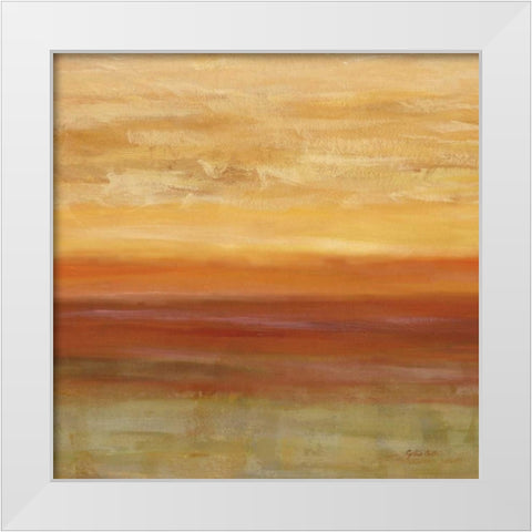 Horizons Spice I White Modern Wood Framed Art Print by Coulter, Cynthia
