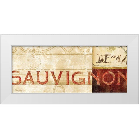 Vin Sign IV White Modern Wood Framed Art Print by Gladding, Pamela