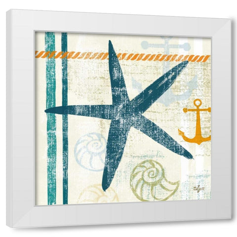 Nautical Brights III White Modern Wood Framed Art Print by Lyon, Rebecca