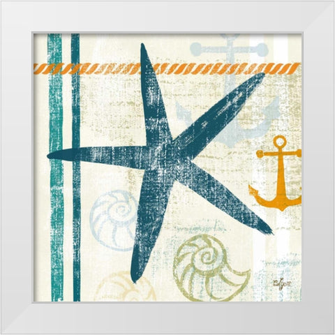 Nautical Brights III White Modern Wood Framed Art Print by Lyon, Rebecca