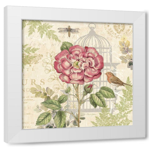 Floral Nature Trail IV White Modern Wood Framed Art Print by Gladding, Pamela