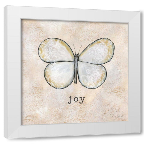 Butterfly Expressions I White Modern Wood Framed Art Print by Dundon, Caitlin