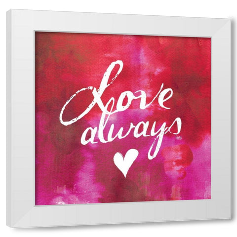 Watercolor Sentments IV White Modern Wood Framed Art Print by h.artworks