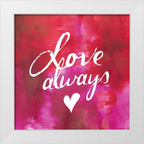 Watercolor Sentments IV White Modern Wood Framed Art Print by h.artworks