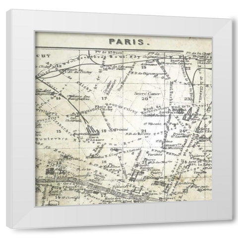 All About Paris IV White Modern Wood Framed Art Print by Tre Sorelle Studios