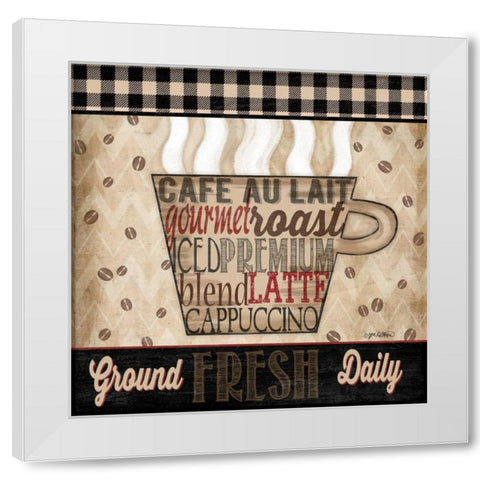 Premium Coffee I White Modern Wood Framed Art Print by Killeen, Jen