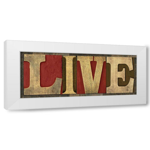 Printers Block Sentiment Spice III White Modern Wood Framed Art Print by Reed, Tara