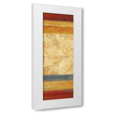 Tapestry Stripe Panel II White Modern Wood Framed Art Print by Studio Nova